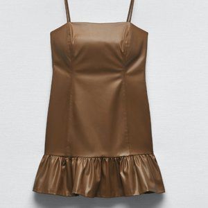 Zara Faux Leather Dress